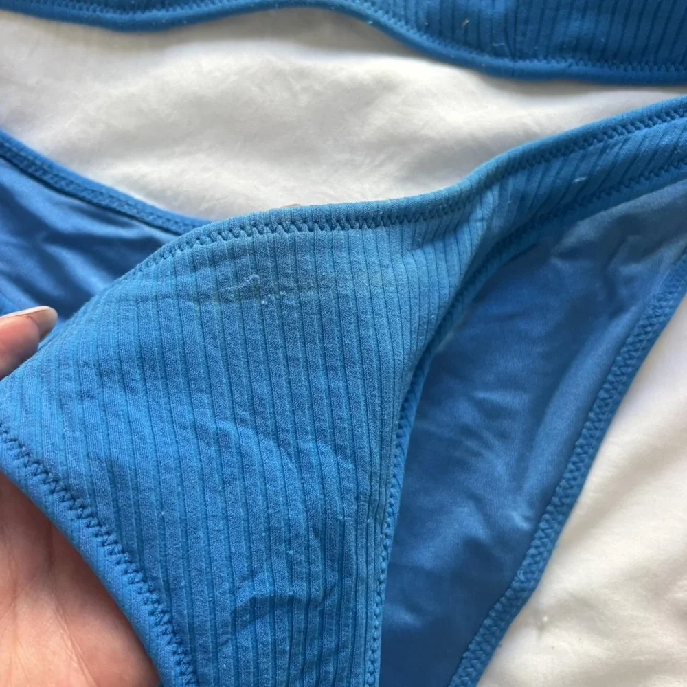 triangl swimwear Bright Blue Ribbed Two-Piece